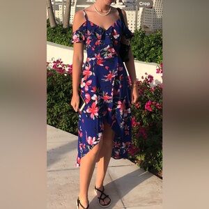 Blue off the shoulder dress size Xs